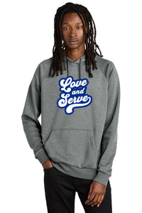 Love and Serve - Unisex Organic Fleece Hoodie
