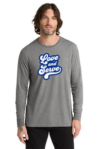 Love and Serve - Unisex Tri-Blend Long Sleeve