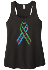 Ladies Tank Top - Glitter Ribbon