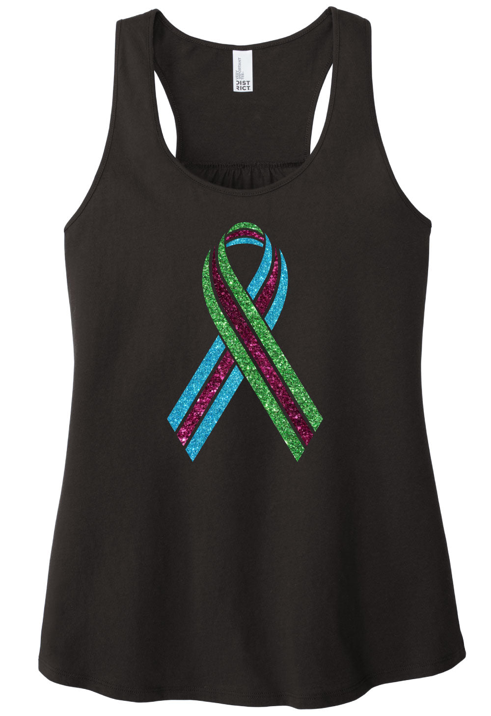 Ladies Tank Top - Glitter Ribbon