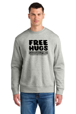 Free Hugs Organic Fleece Crewneck Sweatshirt