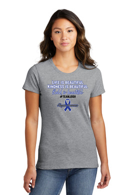 Bald Is Beautiful Ladies Short Sleeve Tee -#TeamJosh