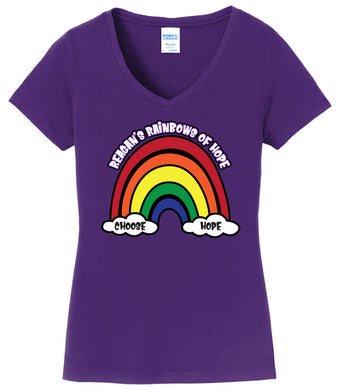 Reagan's Rainbows - Ladies V-Neck