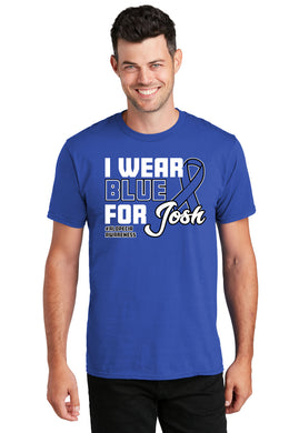 I Wear Blue Short Sleeve Tee - #TeamJosh