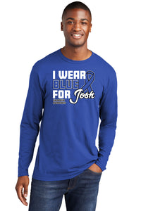 I Wear Blue Long Sleeve Tee - #TeamJosh