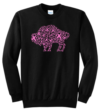 Crewneck Sweatshirt - Pink Ribbon