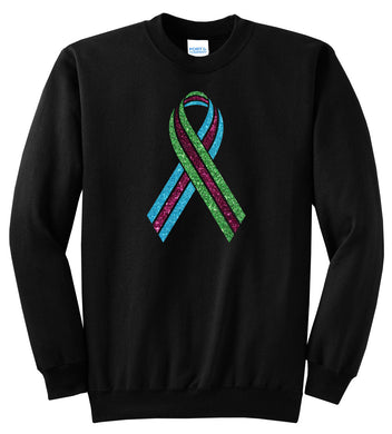 Crewneck Sweatshirt - Glitter Ribbon