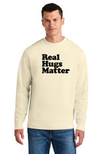 Load image into Gallery viewer, Real Hugs Matter Organic Fleece Crewneck Sweatshirt