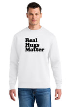 Load image into Gallery viewer, Real Hugs Matter Organic Fleece Crewneck Sweatshirt