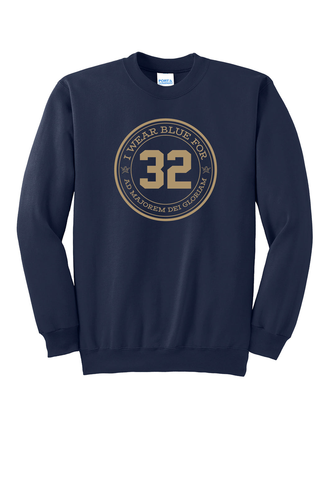 I Wear Blue For 32 Crewneck Sweatshirt