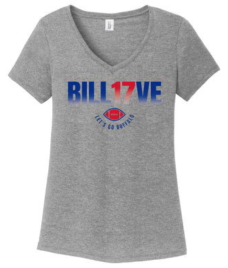 Bill17ve - Ladies V-Neck Tee