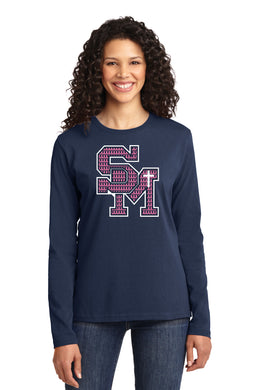 Pink Ribbon Ladies Long Sleeve Tee - St. Marys