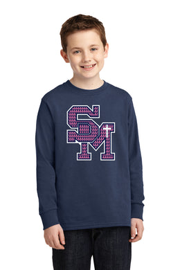 Pink Ribbon Youth Long Sleeve Tee - St. Marys